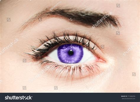 Ultra Violet Eye Concept Demonstrating Color Foto de stock 771006259 ...