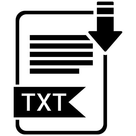 Filetype 文件 txt 下载 - 文件和文件夹 图标