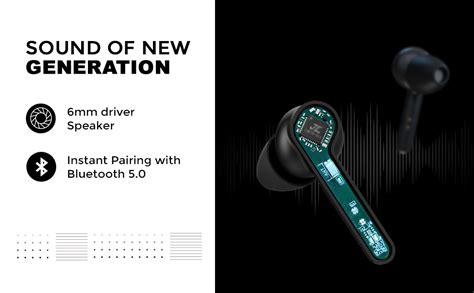 UNIGEN UNIPODS Pro True Wireless in Ear Earphones with Mic for Phone ...