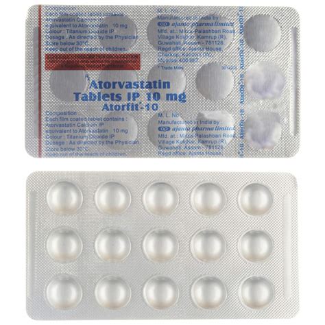 Atorfit 10 - Strip of 15 Tablets : Amazon.in: Health & Personal Care