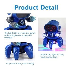 Buy FunBlast Bot Octopus Shape Electric Robot Toy - Colorful Lights and ...