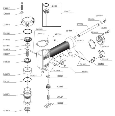 Senco Nail Gun Parts Diagram and Assembly Guide