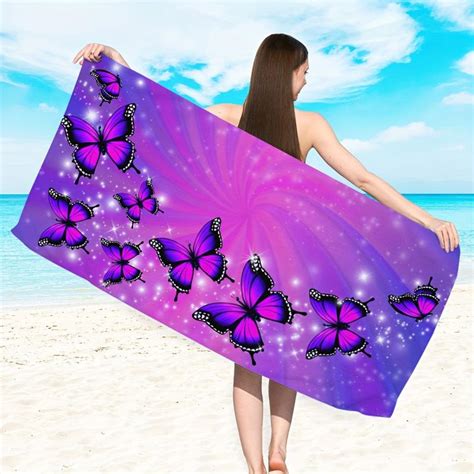 Microfiber Butterfly Beach Towel for Bath and Swimming – CRAZE