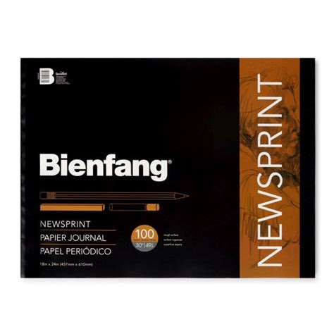 Bienfang Newsprint Paper - Rough Grain 49 GSM Pads | Art Lounge