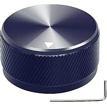 Buy mxuteuk Black Aluminum Alloy Potentiometer Control Knob Volume ...