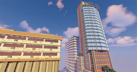 Realistic city building replicas Minecraft Map