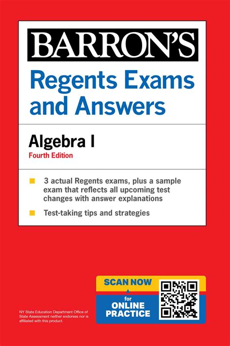 Regents Exams and Answers: Algebra I, Fourth Edition | Book by Gary M ...