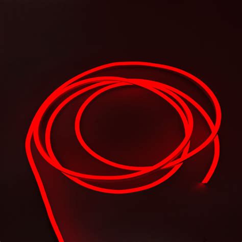 Red Color Neon Flexible Strip Light 12V DC Waterproof LED light for De ...