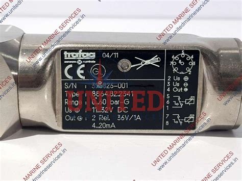 TRAFAG PRESSURE TRANSMITTER 8864.82.2341 0…60 BAR 11…32V DC | United ...