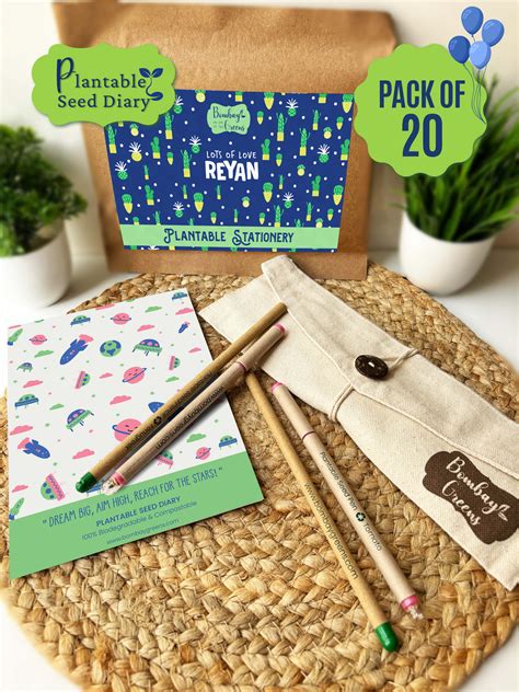 Plantable Stationery - Buy Plantable Seed Diary, Pens & Pencils Online ...