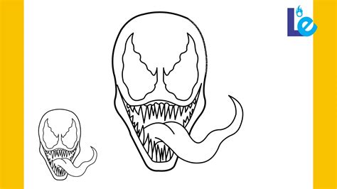 Cool Drawings Of Venom How To Draw Venom, Drawing, Step By Step, By