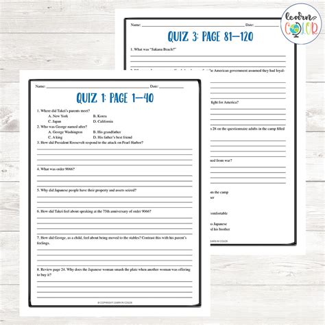 They Called Us Enemy by George Takei Book Guide – Learn in Color