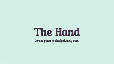 Image result for Hand Font