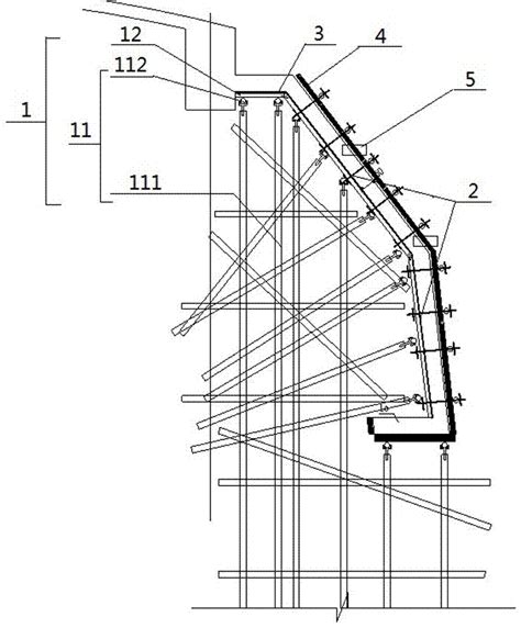一种弧形结构模板固定定型系统的制作方法