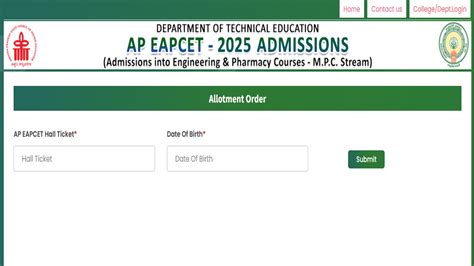 AP EAMCET 2025 Seat Allotment Result LIVE: EAPCET Counselling Round 1 ...