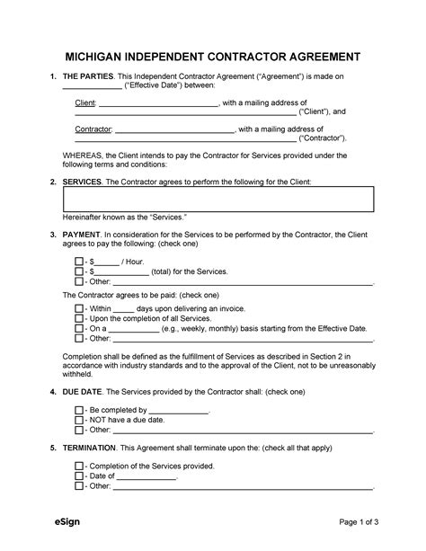 Contractor Agreement Template