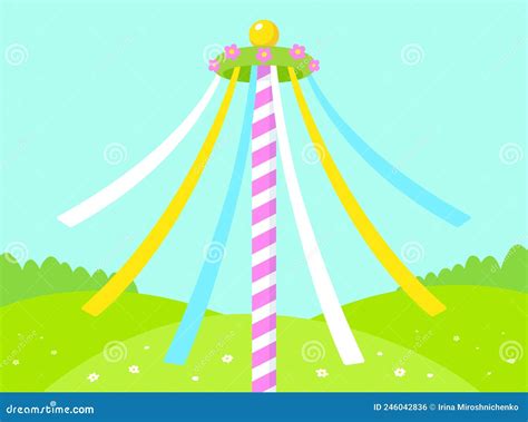 Set Of Maypole Cartoon Icon Design Template With Various Models. Vector ...
