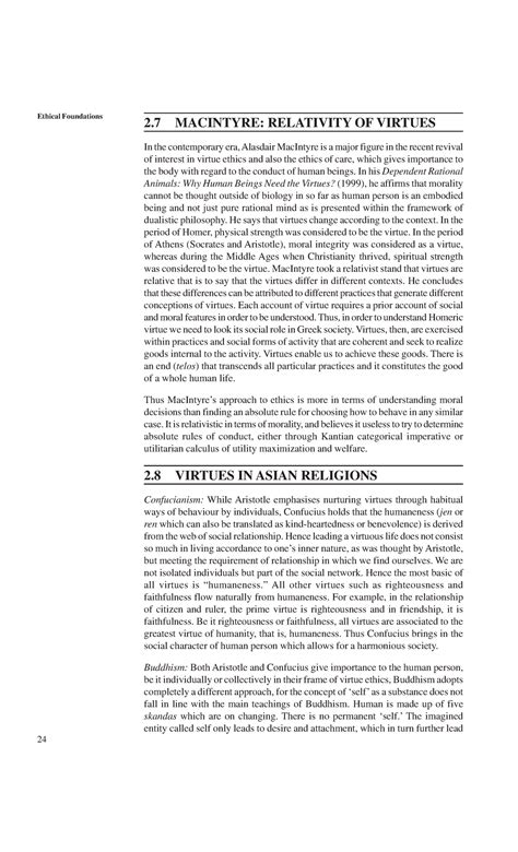Ethics Macintyre Relativity of virtues - 24 Ethical Foundations 2 ...