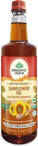ORGANIC INDIA Sunflower Oil 1 Litre Sunflower Oil PET Bottle Price in ...
