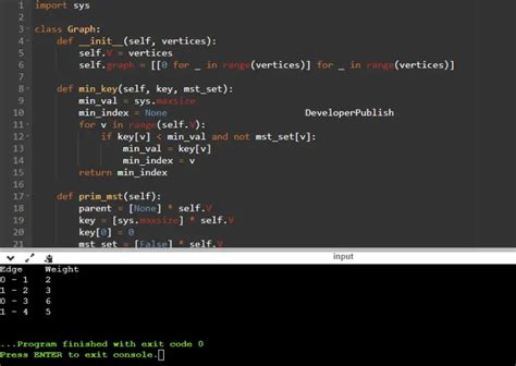 Image result for Code Implementation of Spanning-Tree Python Visualization Final Output