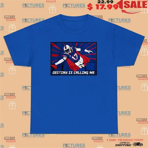 Josh Allen Superman Destiny Is Calling Me T Shirt • Picturestees ...