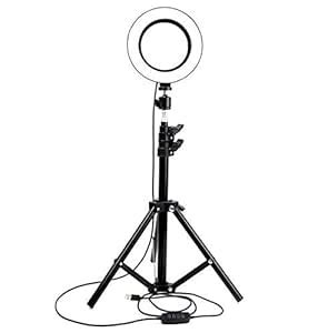 Buy Virokash 10 Inch Selfie Ring Light, 3 Lights Color USB Adjustable ...