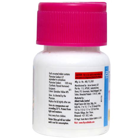 Thyronorm 100 mcg Tablet | Uses, Side Effects, Price | Apollo Pharmacy
