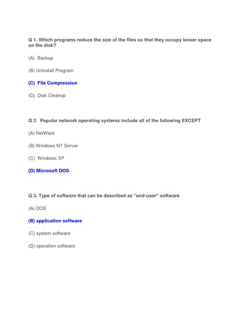 Image result for Question with Answers Computer Practical