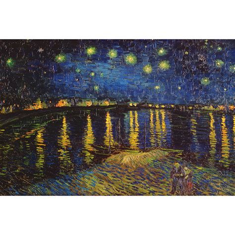 Starry Night Over The Rhone // Vincent van Gogh // 1888 (26"W x 18"H x ...