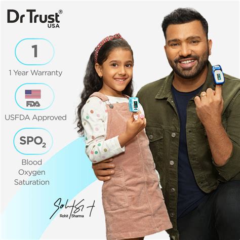 Dr Trust USA Pediatric Oximeter for Kids | Tip Pulse Oximeter Machine