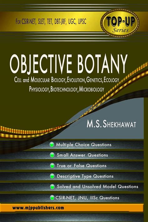 Objective Botany - Cell and Molecular Biology, Evolution, Genetics ...