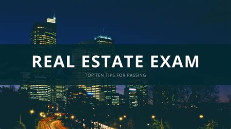 Top Ten Tips for Passing the Real Estate Licensing Exam - Oklahoma Real ...