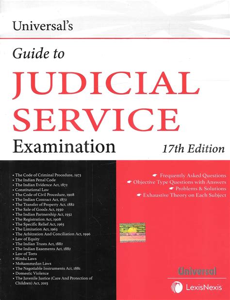 Guide to Judicial Service Examination 17th Edition (9789395116060) - Universal Book Seller