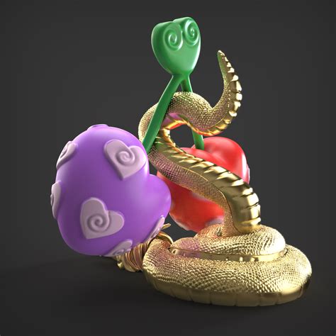 🎲 Mero Mero no Mi/one piece/メロロロの実・ STL File for ・Cults