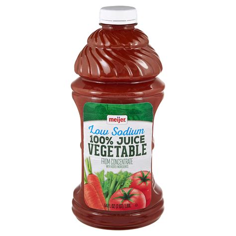 Meijer Low-Sodium Vegetable Juice | Fig App