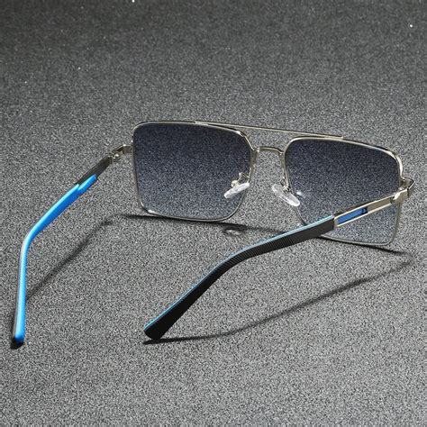 Classic Double Bridge Retro Square Sunglasses For Men, Ideal Gift, Can ...