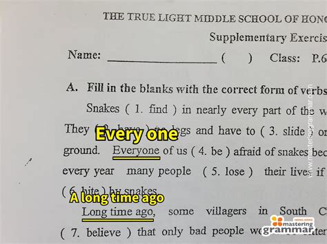 'Everyone' or 'Every One'? What Is the Difference? | Mastering Grammar