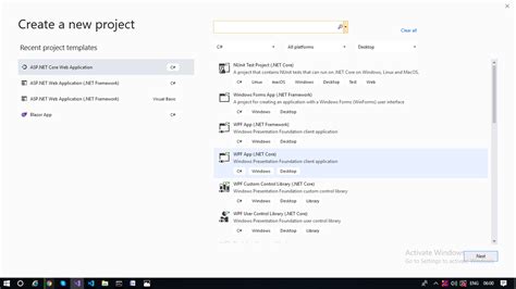 Image result for Create WPF Application