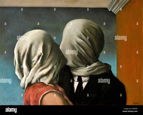 The Lovers Painting, 1928 Artist Magritte, Rene (1898-1967) Belgian ...