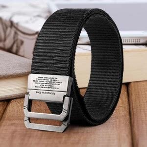 LOOPA Men Casual Black Nylon Belt Black - Price in India | Flipkart.com