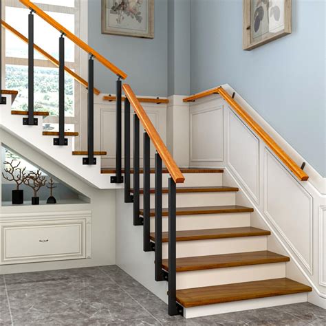 Modern Wood Staircase Railing