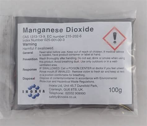 Buy Manganese Dioxide at Inoxia Ltd