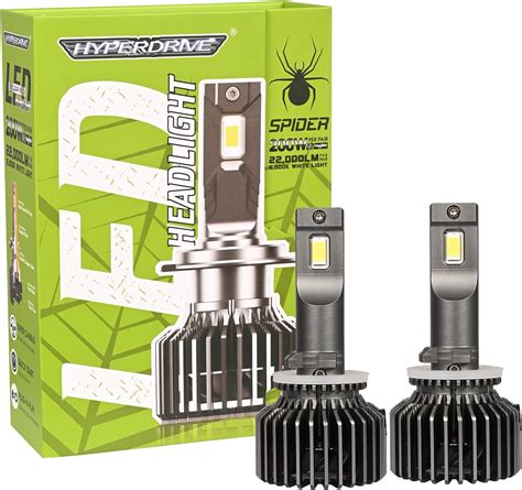 AllExtreme Hyperdrive H27 LED Headlight 200W Conversion Kit 22000LM Car ...