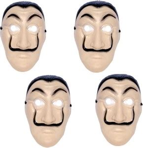 Stardom style Money Heist Character Mask (Pack of 4) Party Mask Price ...