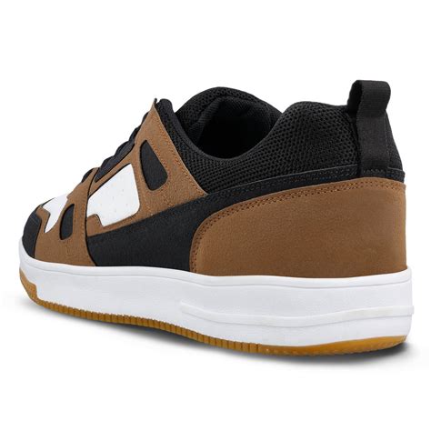 Men's Casual Sneakers - WY3344 Black Brown – Walkaroo Footwear