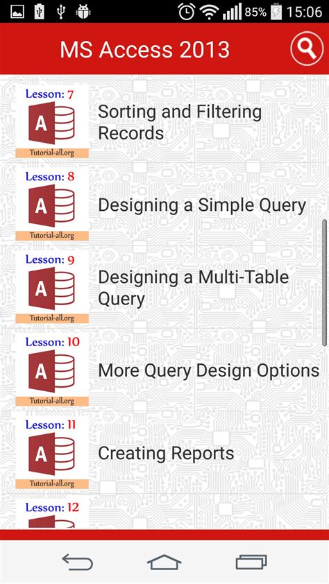 MS Access Tutorial 的图像结果