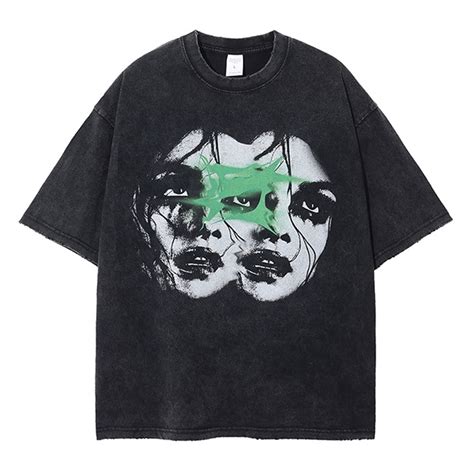 Y2K Vintage Tees for Men Women Grunge Clothes Oversized Graphic Tees ...