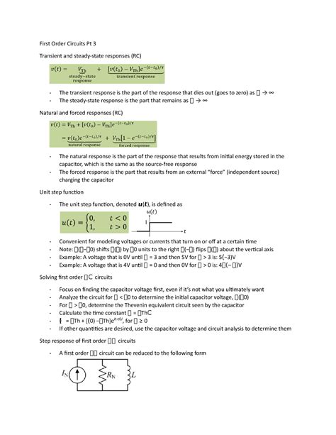 Image result for Complete Response of First Order Dynamic Circuits