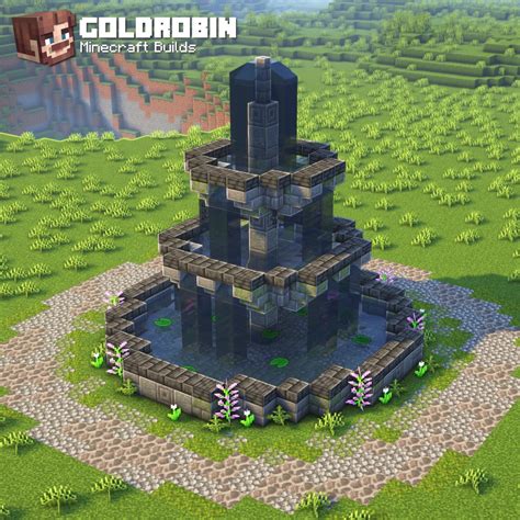 Goldrobin (@xGoldrobin) on X | Minecraft fountain, Minecraft blueprints ...