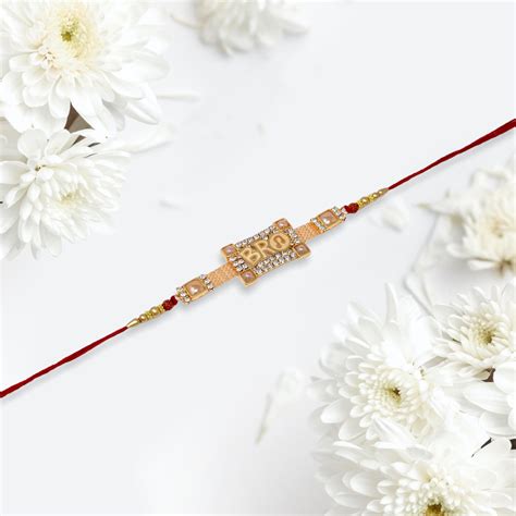 Unique Bro Bracelate Rakhi with Roli chawal n Rakshabandhan Gift Card ...
